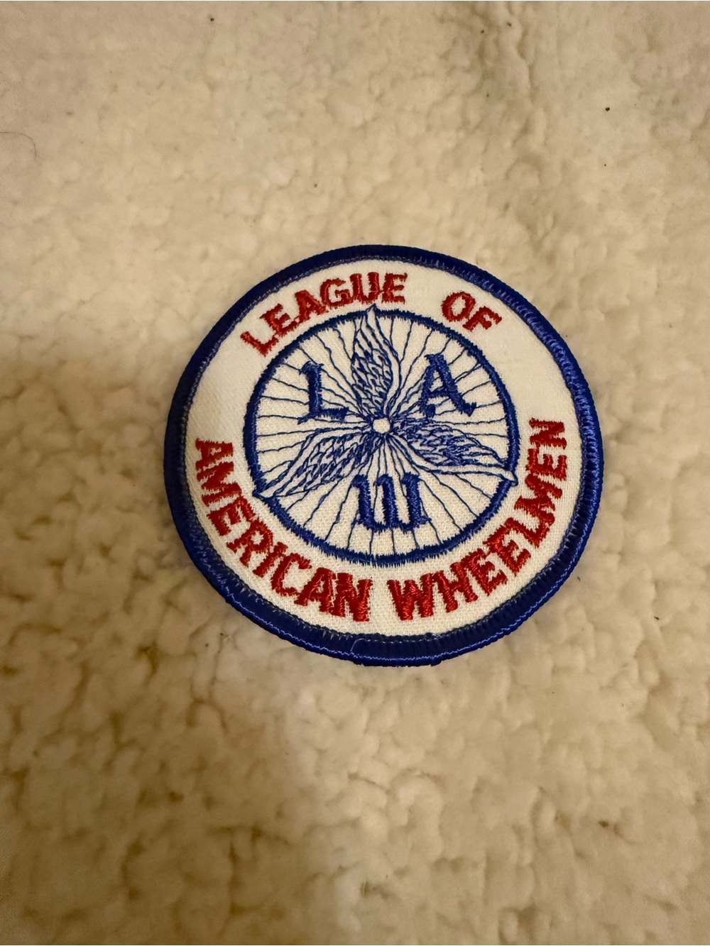 Vintage L.A.W. League American Wheelmen Cycle Bike Patch Pre-1992